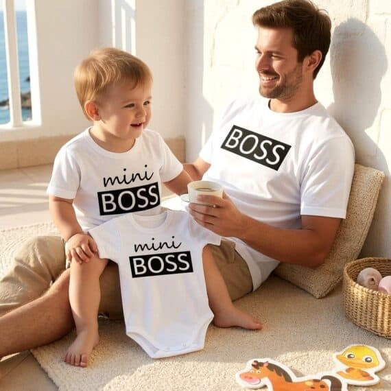 ZESTAW ojciec syn BOSS + mini BOSS