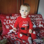 Ubranka niemowlęce na sesje świąteczne