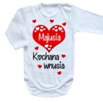 Komplet KOCHANA WNUSIA z imieniem BODY + SPODNIE