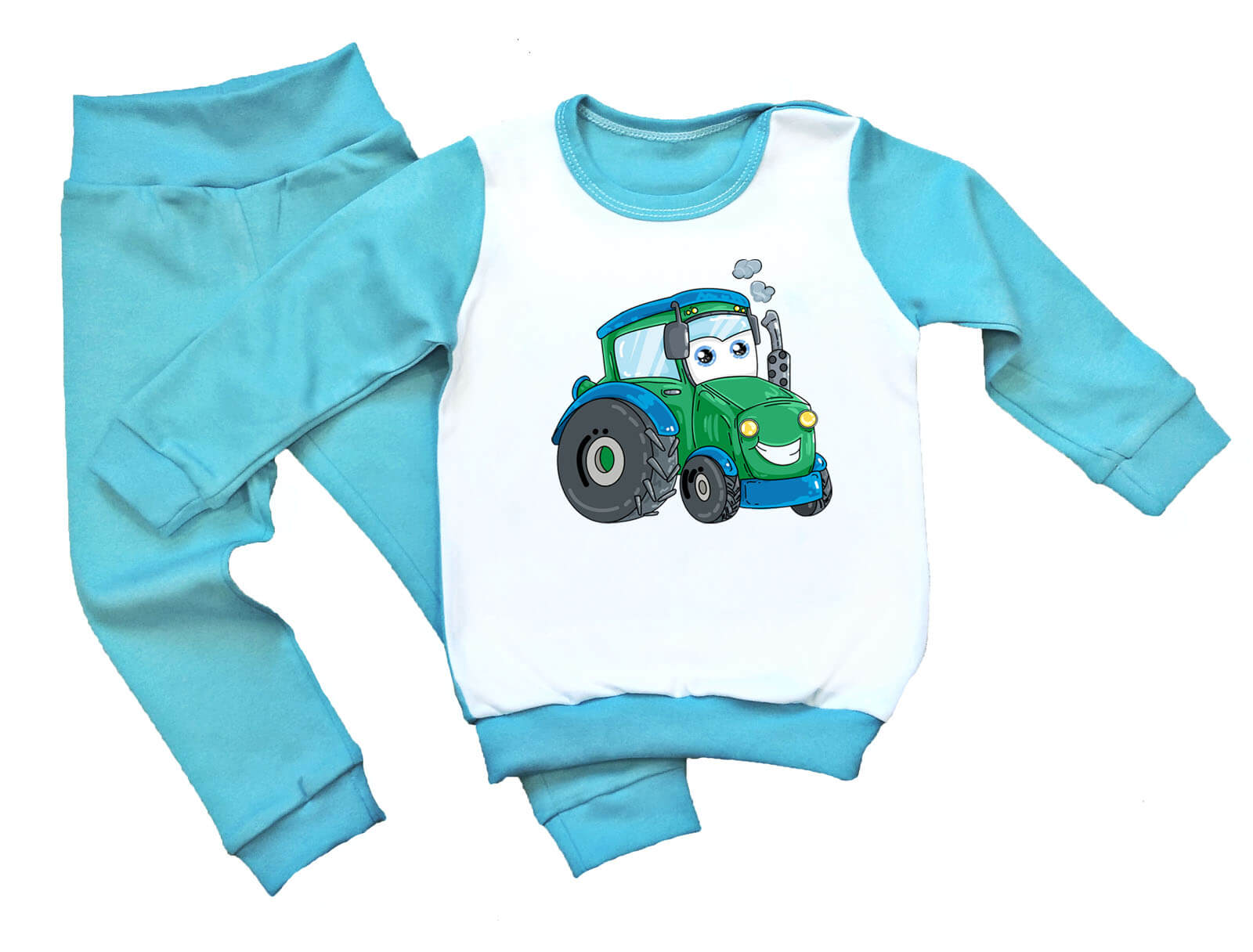 piżamka z traktorkiem