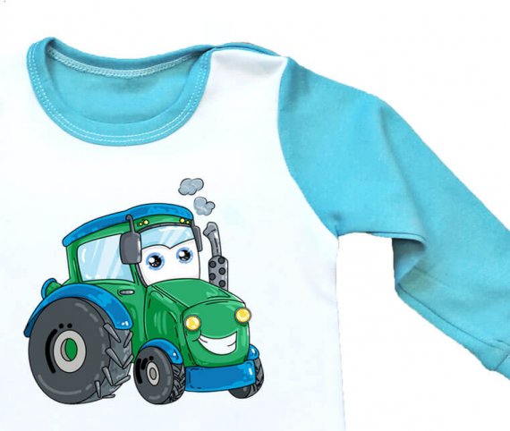 piżamka z traktorkiem