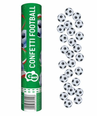 Konfetti pneumatyczne Piłka Nożna dla chłopca na roczek 30 cm