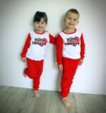 Piżamki dziecięce na Walentynki - jestem tatusiowa/mamusiowy