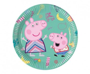 Talerzyki papierowe na ROCZEK z Peppa
