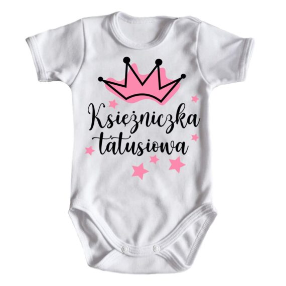 body-kr kopia Komplet Księżniczka tatusiowa - body + spódniczka tiulowa