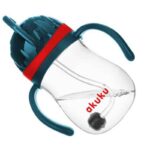 bidon-ze-slomka-czerwony2 Bidon kubek ze słomką z odważnikiem red/blue 250ml