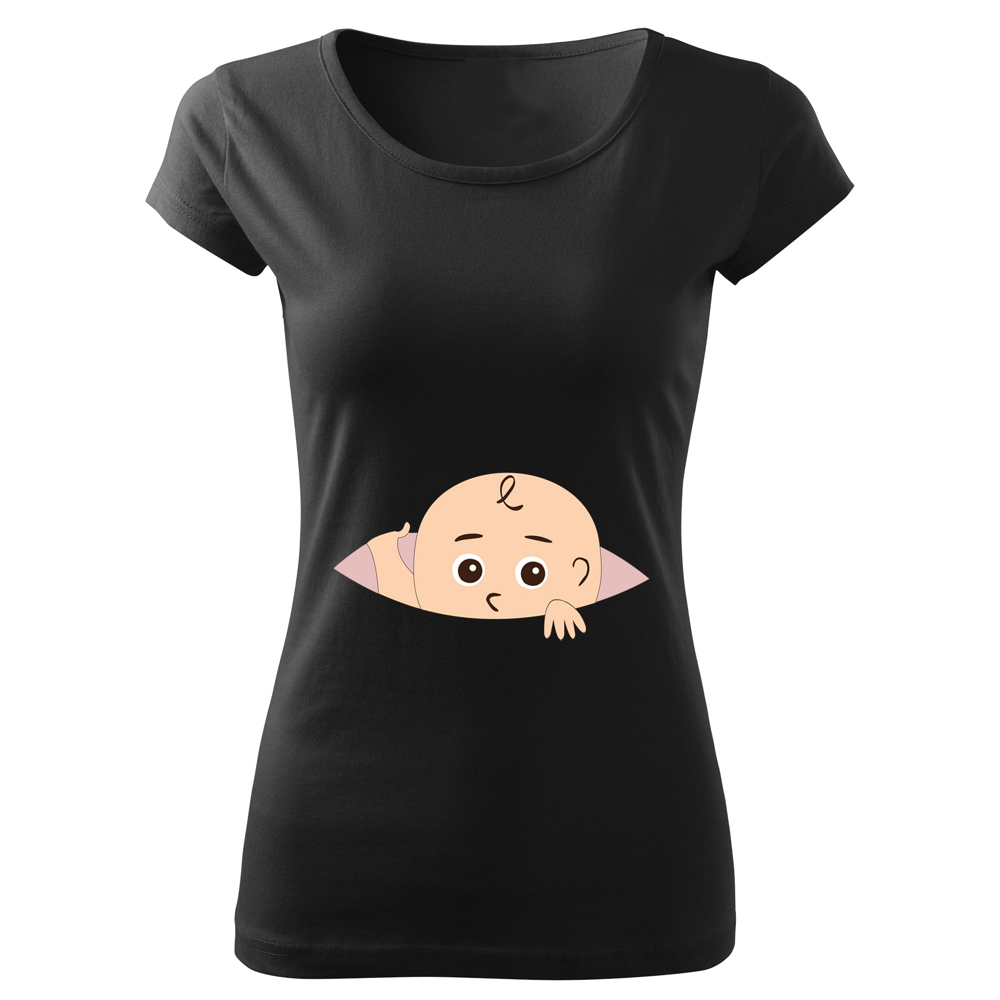 Koszulka damska - DZIECKO W BRZUCHU dla przyszłej mamy