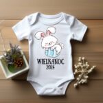 Body na WIELKANOC z króliczkiem dla chłopca