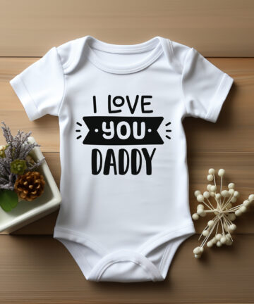 Body niemowlęce I love you DADDY